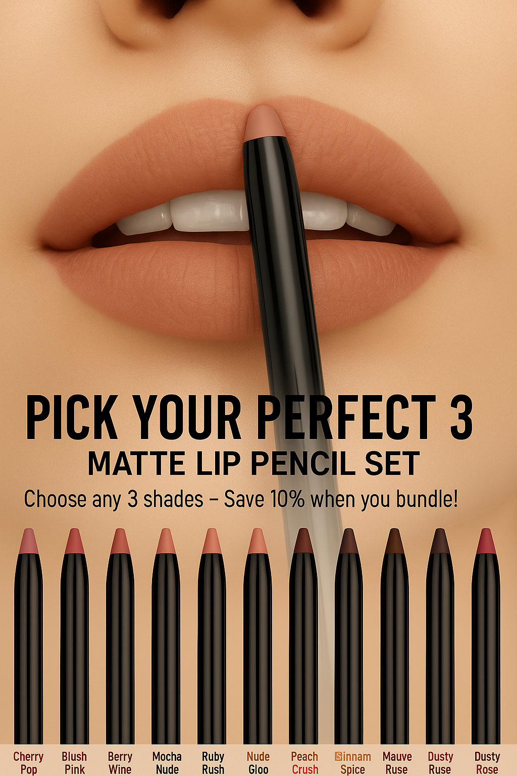 Pick Your Perfect 3 – Matte Lip Pencil Set