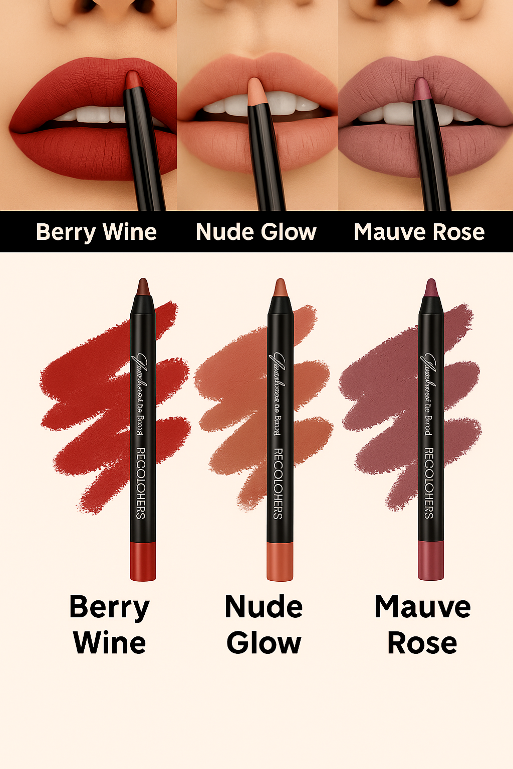 Pick Your Perfect 3 – Matte Lip Pencil Set
