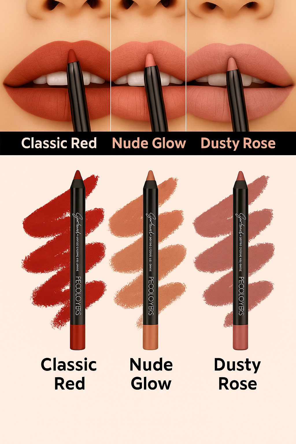 Pick Your Perfect 3 – Matte Lip Pencil Set