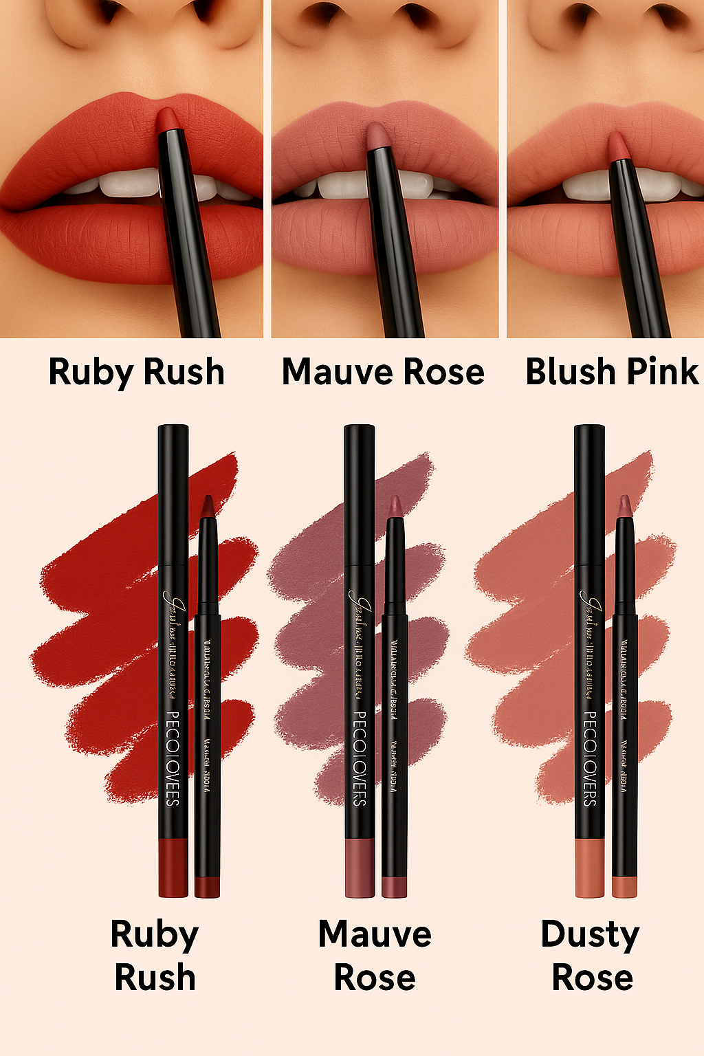 Pick Your Perfect 3 – Matte Lip Pencil Set