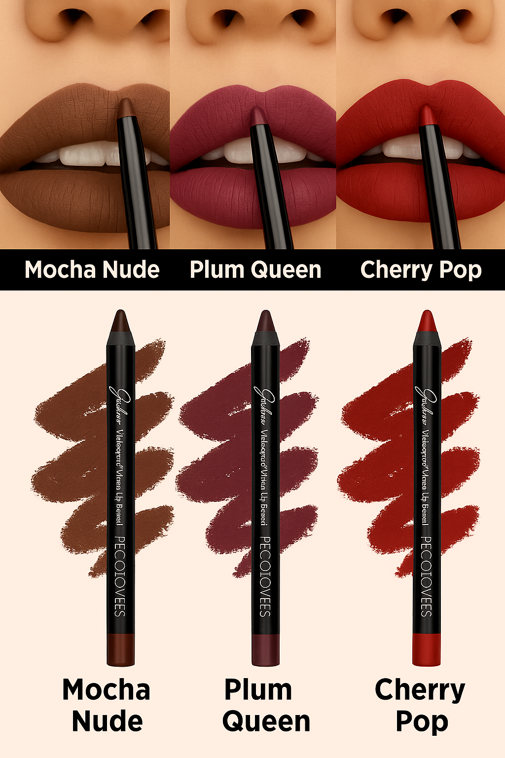 Pick Your Perfect 3 – Matte Lip Pencil Set