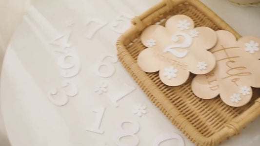 Wooden Baby Milestone Cards
