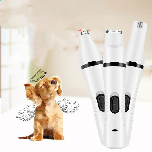3-in-1 Pet Grooming Kit – Shaver, Nail Grinder & Trimmer for Dogs and Cats