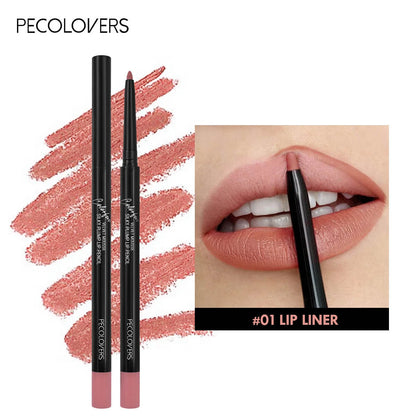 Waterproof Matte Lipliner & Tint Lipstick Pencil