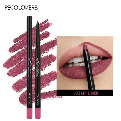 Waterproof Matte Lipliner & Tint Lipstick Pencil