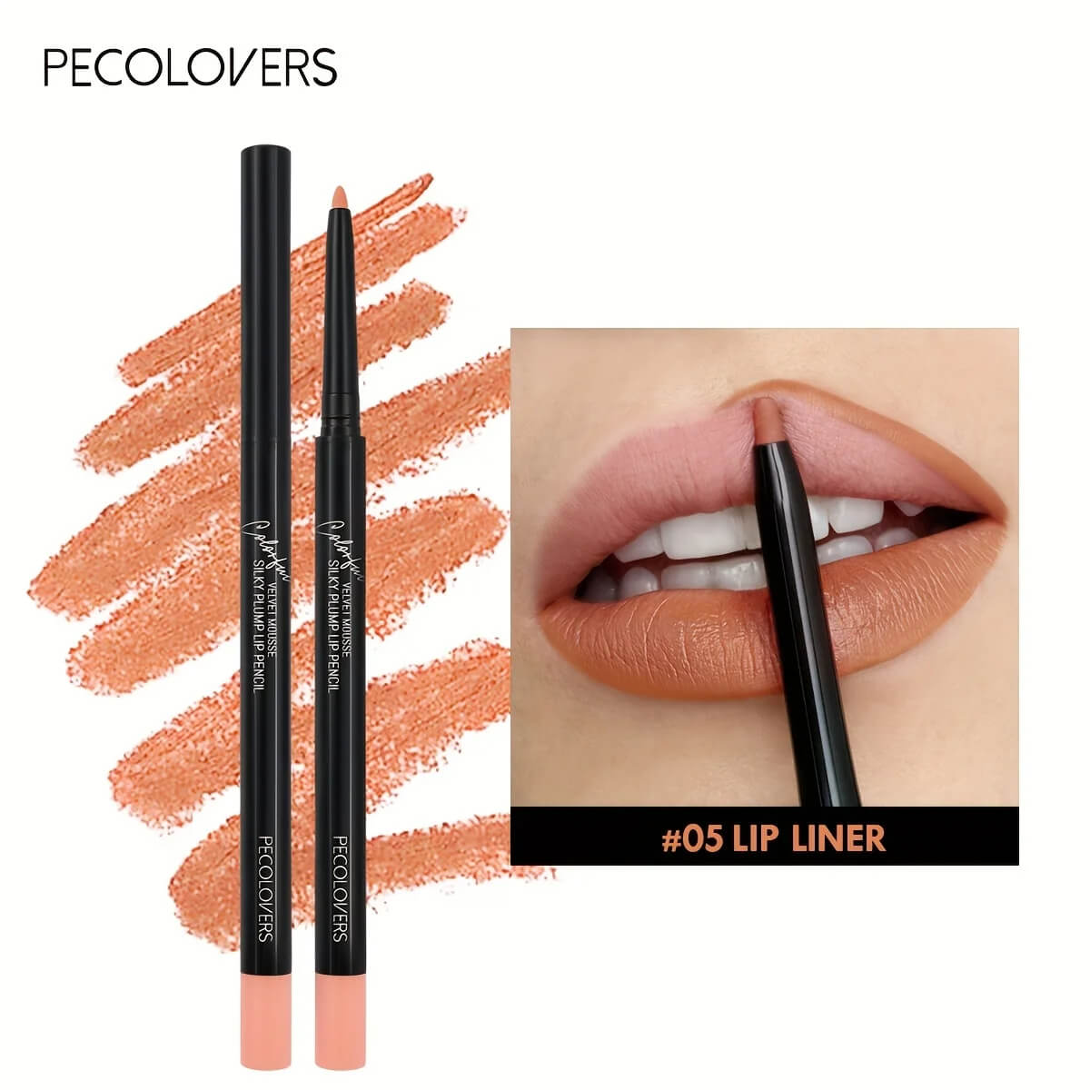 Waterproof Matte Lipliner & Tint Lipstick Pencil