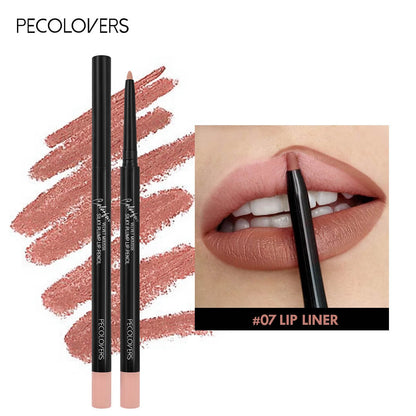 Waterproof Matte Lipliner & Tint Lipstick Pencil