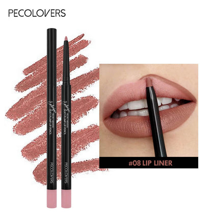 Waterproof Matte Lipliner & Tint Lipstick Pencil
