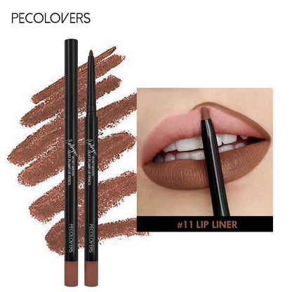 Waterproof Matte Lipliner & Tint Lipstick Pencil