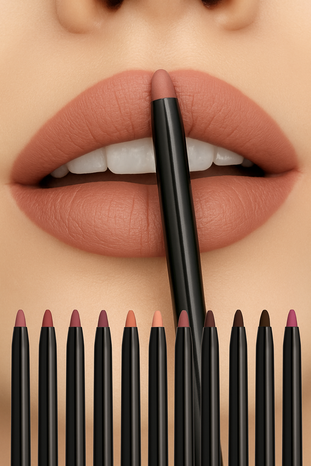 Waterproof Matte Lipliner & Tint Lipstick Pencil