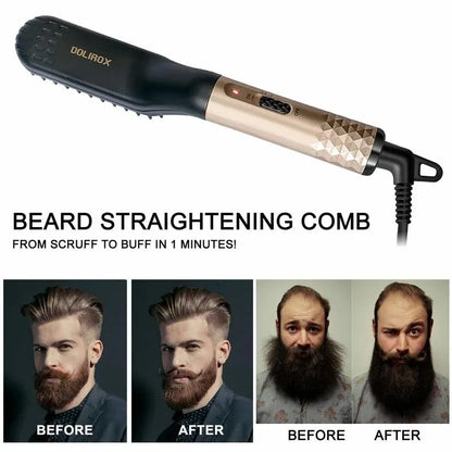 Professional 2-in-1 Hair & Beard Straightening Comb