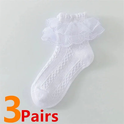 Cute Summer Girls' Ruffle Socks