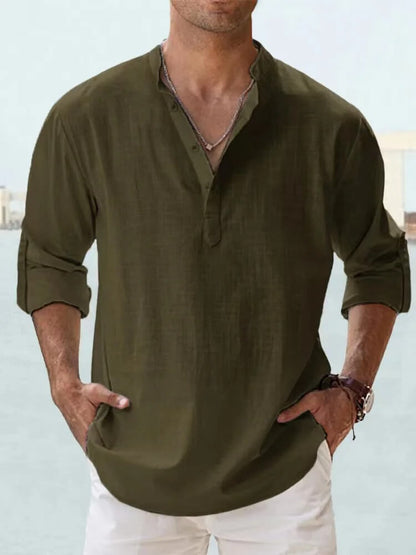 Men's Cotton Linen Shirt