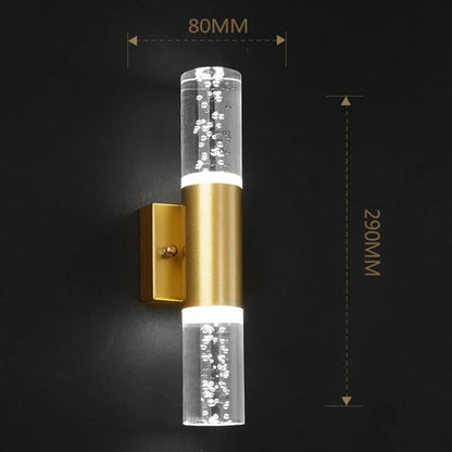 LED Luxury Crystal Bubble Wall Lights