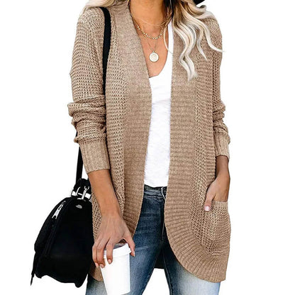 Women's Loose Knitted Long Coat Jumper