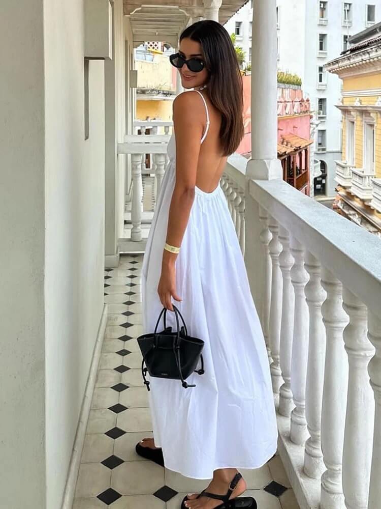 Backless Midi Dress