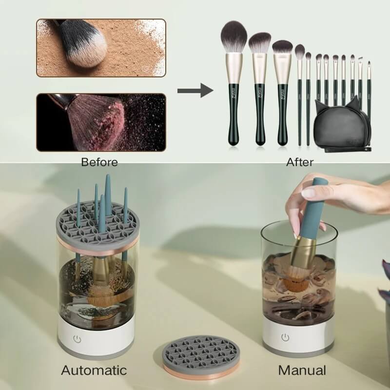 SpinClean 3-in-1 Electric Makeup Brush Cleaner