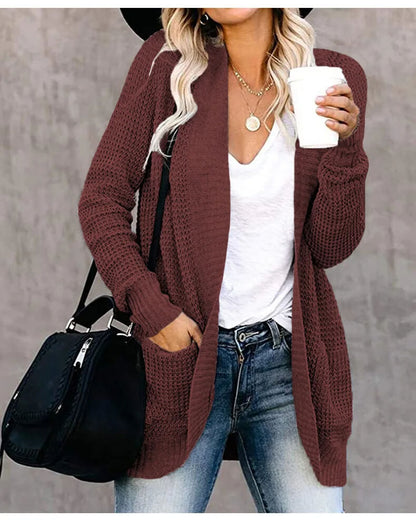 Women's Loose Knitted Long Coat Jumper